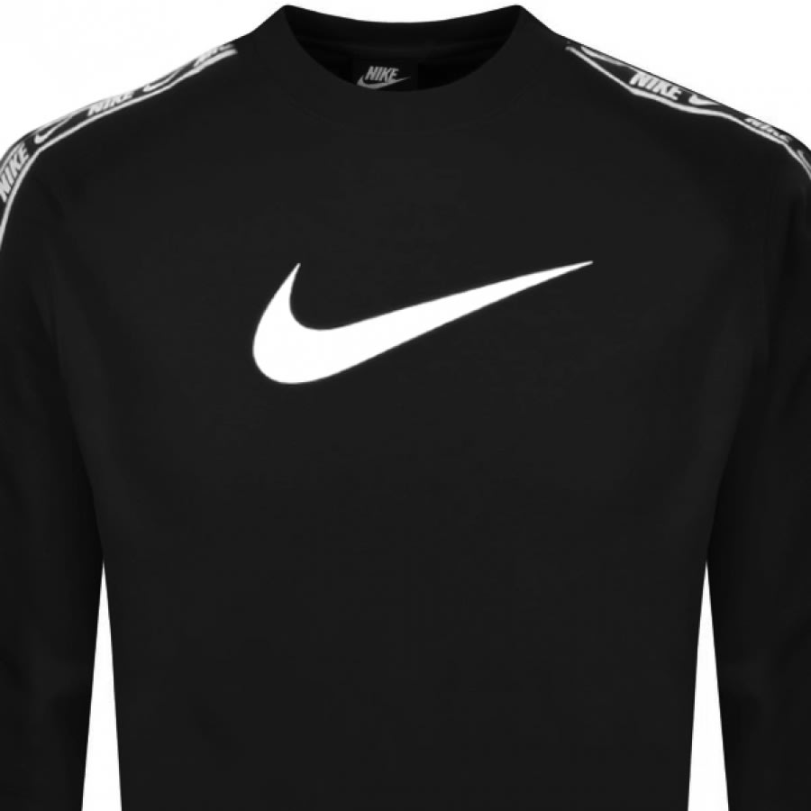 Alternative Image for ProductNike Crew Neck Repeat Sweatshirt Black2
